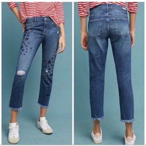 NWT Anthropologie Pilcro and the Letterpress Celestial Stars Sequin Jeans
